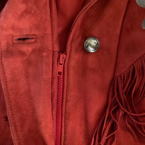 Vintage Char Sher suede fringed lined jacket - Picture 5 of 9